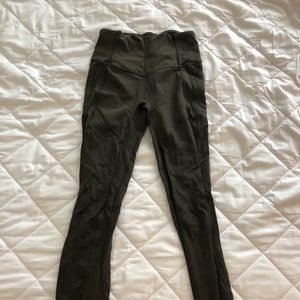 Olive green lulu lemon leggings